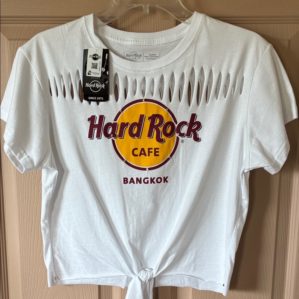 Hard Rock Cafe Bangkok White Logo Tee